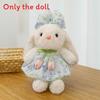 Floral Rabbit Plush Toy With Pp Cotton Filling For Children And Couples Gift