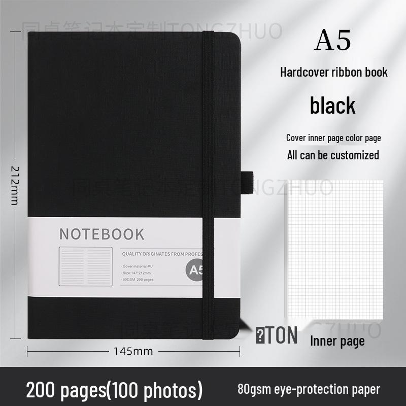 Высококачественный блокнот A5 с индивидуальным дизайном и резинкой для бизнеса и офиса