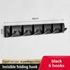 YUNJIEYA Folding Door Hooks Towel Hanger Nail Free Punch Wall Rack  Hook Coat Clothes Holder for Bathroom Kitchen Accessories
