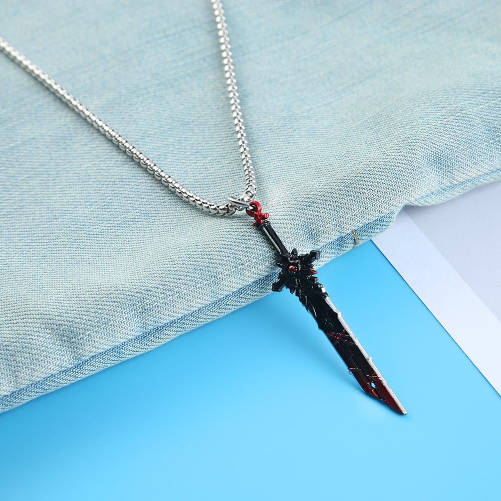 Genshin Impact Оружие Ожерелье Волчье Надгробие Колье Ожерелья Меч Кулон Цепи Из Бисера Ожерелье для Женщин Мужчин Ювелирные Изделия Подарок