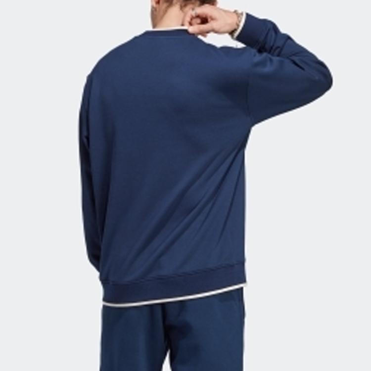 adidas Свитшоты Originals Мужские Глубокий Индиго Круглый Вырез Утепленные Обычные IP7164