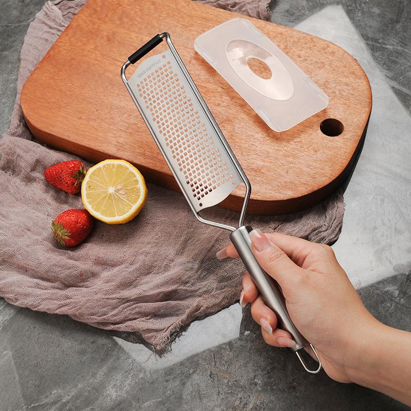 304 Stainless Steel Cheese Slicer Multi functional Cheese Grater Lemon Zester Kitchen Tool for Cheese Lemon 6
