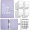 Cash Budget 100 Envelope Challenge Notebook Loose-leaf Saving Money Organizer Savings Notebook