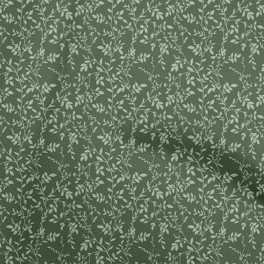 oneOone Georgette Viscose Gray Fabric Leaves Sewing Craft Projects Fabric Prints By Yard 42 Inch