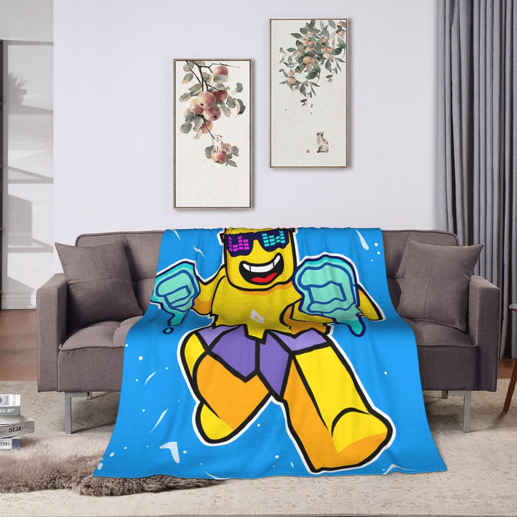 S-Sunny And M-Melon Blanket Soft Warm Fluffy Plush Bedding Throws For Bedroom Decorative Flannel Bedspread Bed Cover