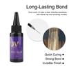 30g UV Curing V Light Glue for Hair Extensions Fast Curing, Invisible Hair Adhesive for UV Lamp Extension Systems, Long-Lasting,Waterproof