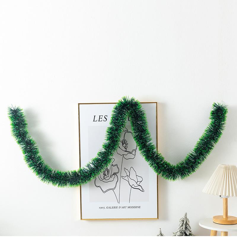 Green Christmas Garland for Holiday Party Decorations