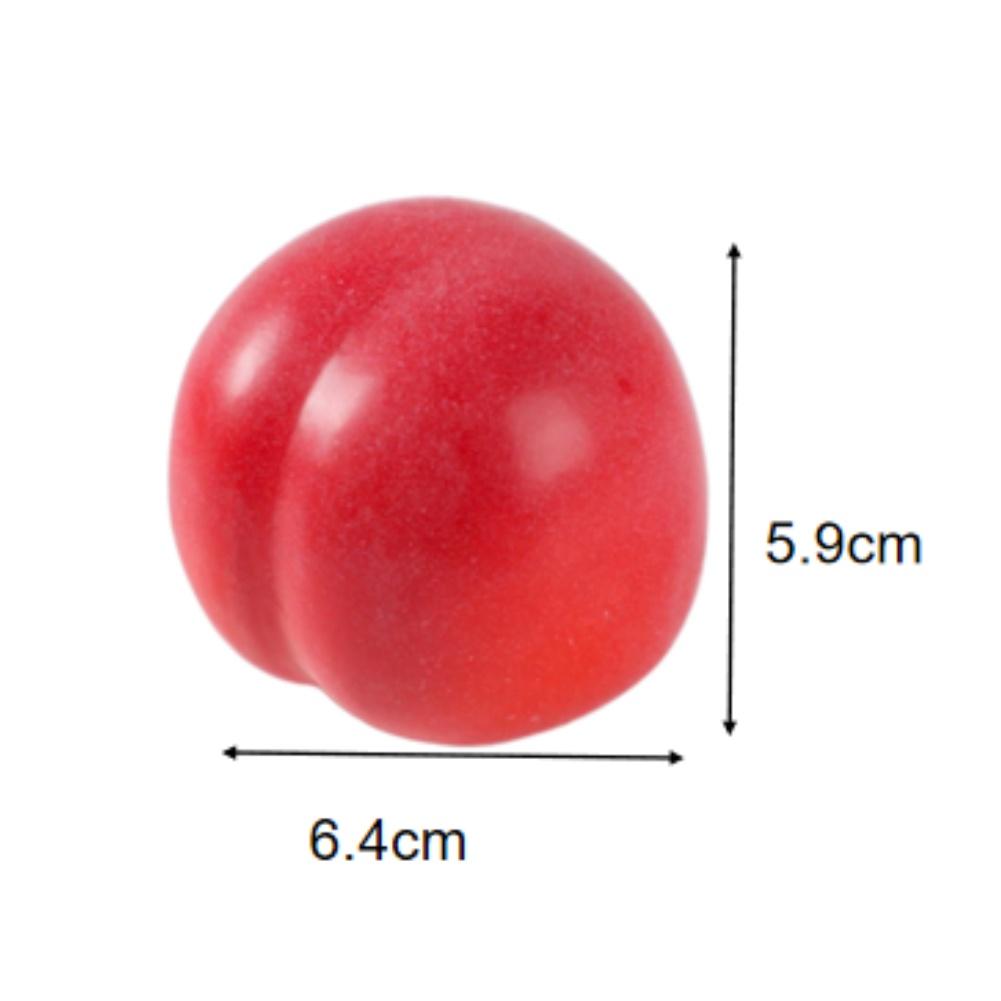 8pcs Artificial Plum Fake Fruit Foam Simulation Model 6.4x5.9cm Realistic Decorative Set For Kitchen Party Photography