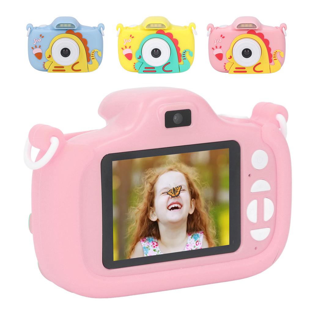 Детская камера с экраном 2,4 дюйма, разрешением 1080P и 8-кратным увеличением, светодиодная вспышка, симпатичный вид, запись видео, детская цифровая камера
