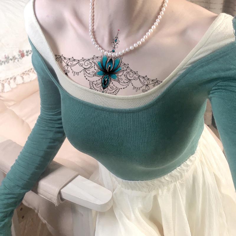 Временные татуировки-наклейки Underboob на груди, талии, водонепроницаемом теле