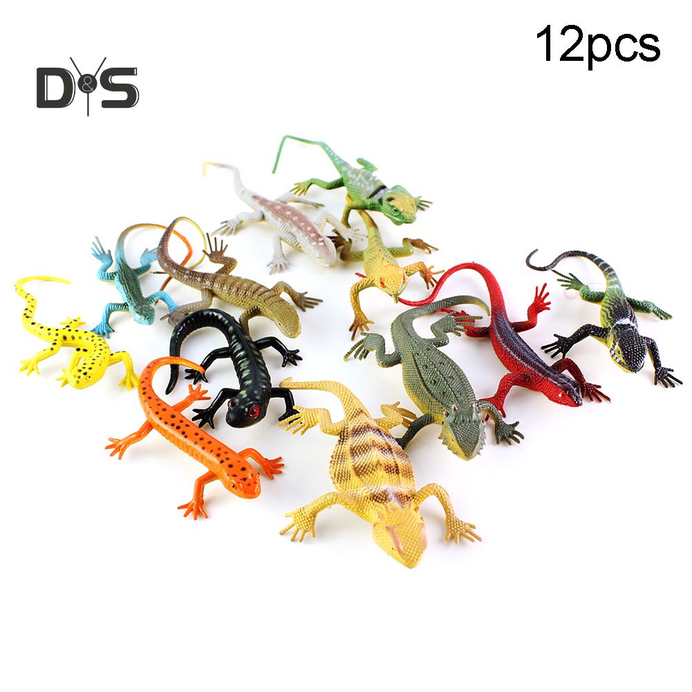 Играйте с собой Мини Ящерица Геккон Животное Модель Волшебный Трюк Детская Образовательная Игрушка