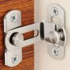 2Pcs Door Lock Guard Latch Bolt 90 Degree 304 Stainless Steel Toggle Latch Sliding Barn Door Lock Wine Cabinet Closet Right Angle Lock