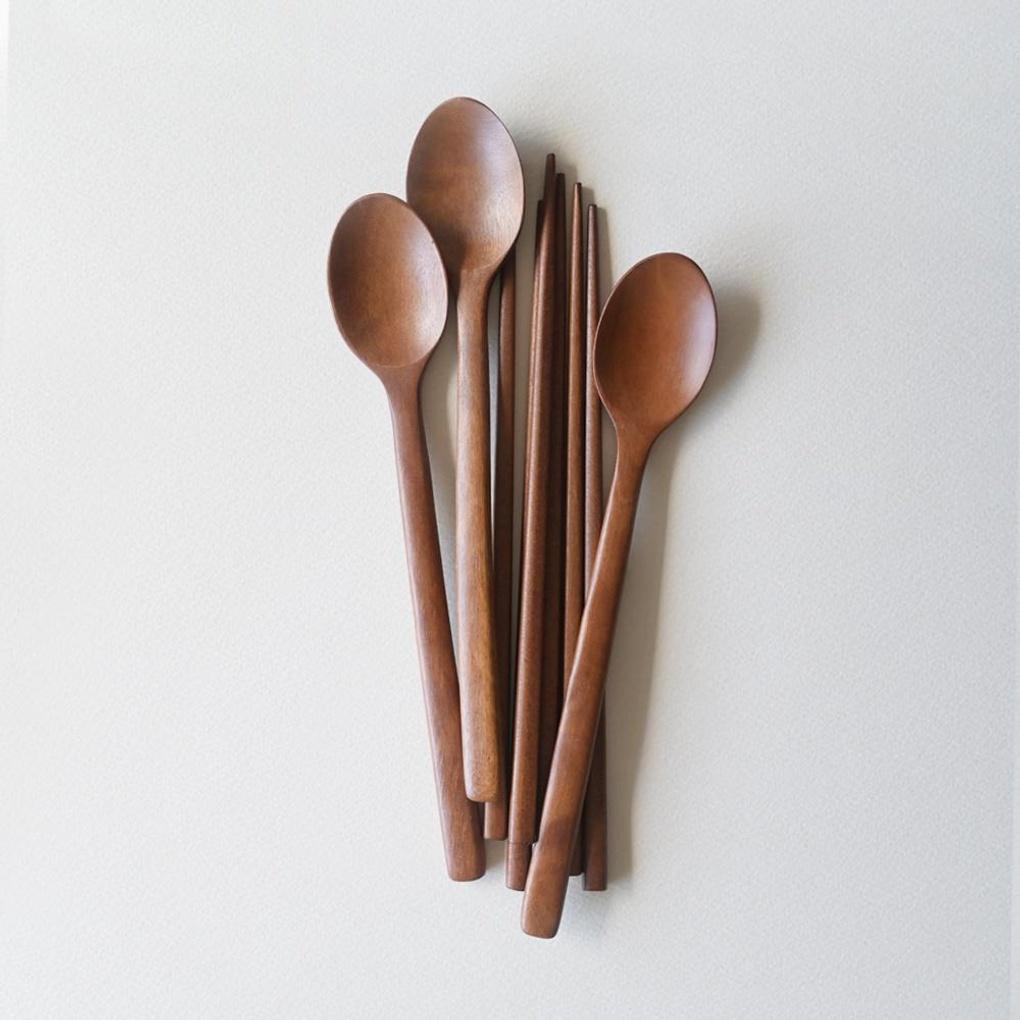 Набор детских деревянных ложек из палисандра Romwood