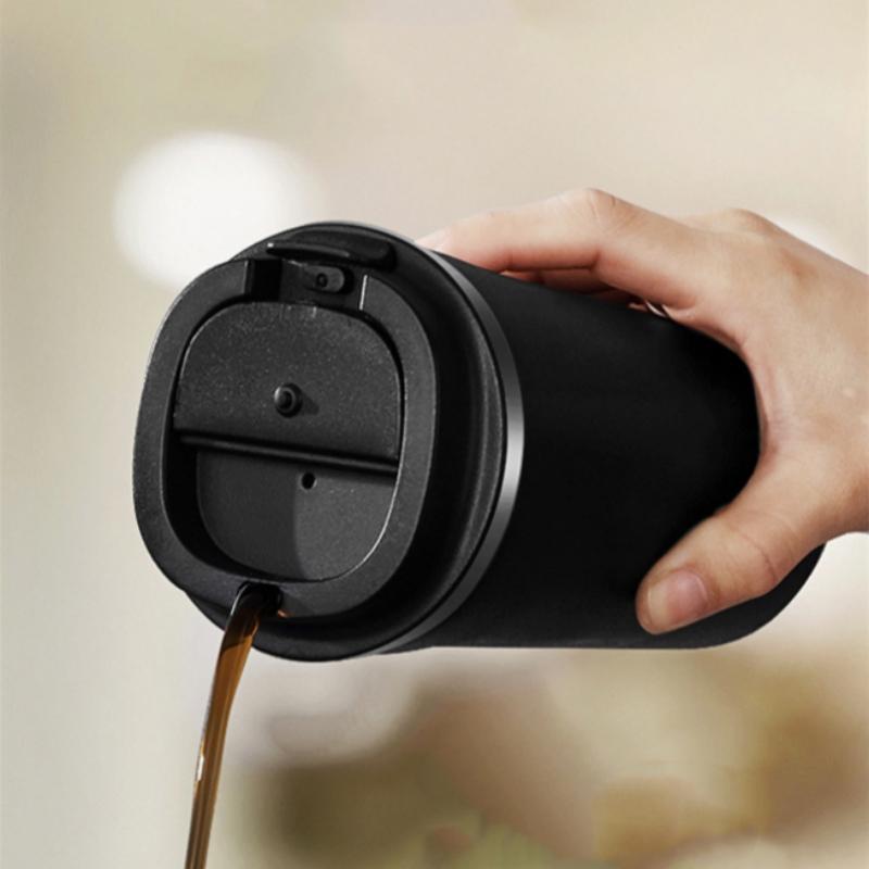 380 мл/510 мл кофейная чашка из нержавеющей стали, портативная термос для путешествий, термокружка, двойная автомобильная кружка-термос из нержавеющей стали для чая, бутылки