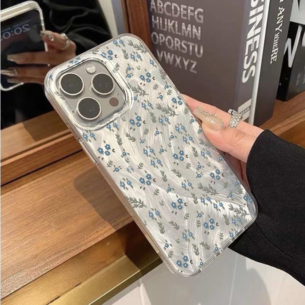 Милый чехол с маленьким цветком для iPhone 16 17 15 Pro Max Чехлы iPhone 17 11 12 13 ProMax 14 15 16 Plus 7 8 16E XS XR Ударопрочный чехол