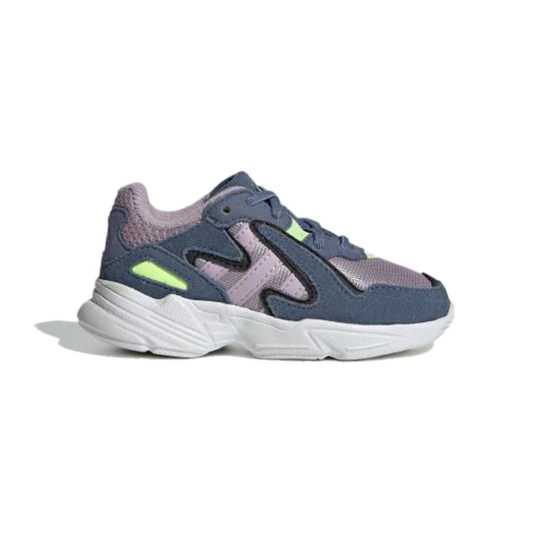 Adidas Originals Yung-96 Chasm El I Comfortable Versatile Breathable Low-Top Walking Shoes Baby Sneaker Gray EE7563