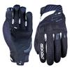 FIVE RS3 EVO Motorcycle Gloves, Black/White (Size M)