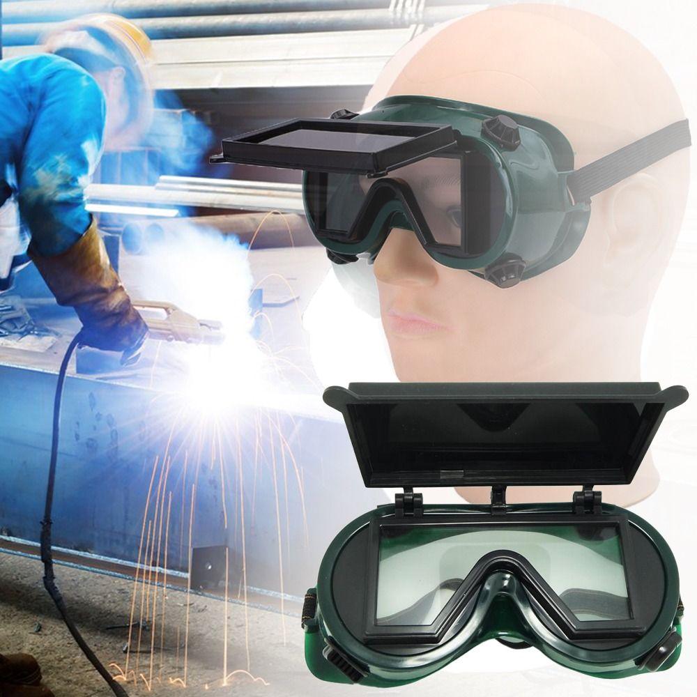 Work Safety Welding Goggles With Flip Cap Welder Accessory Eye Protector Protection Eyeglass
