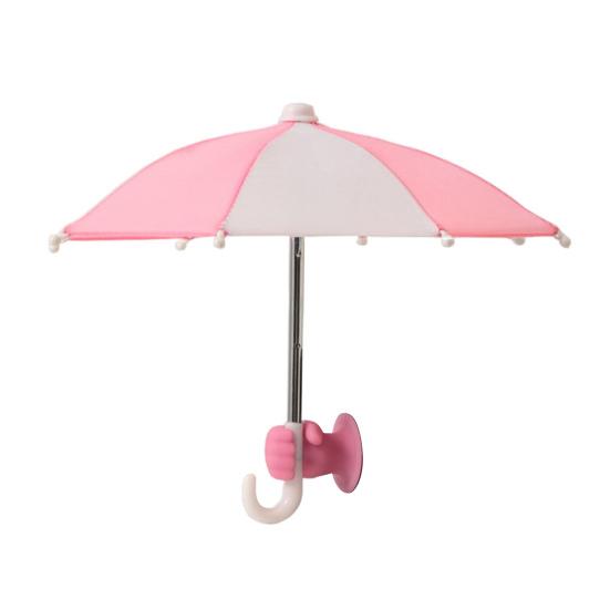 Yousheng Phone Umbrella with Fist Suction Cup UV Protection Universal Mini Windproof Sun Shade Mobile Phone Umbrella Phone Accessories