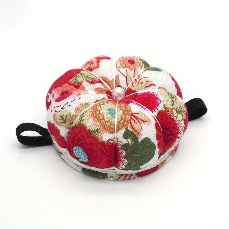 1 шт. держатель для иголок в форме тыквы, швейный набор для рукоделия, эластичная игольница для запястья