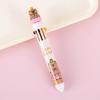 Creative Kawaii Capybara 10 Multicolored Pens Cute Cartoon Ballpoint Pen School Office Supplies Student Stationery Gifts
