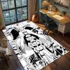 Naruto Uzumaki Sage Mode Rug Carpet Non Slip Washable Floor Mat Large Area Rugs for Bedroom