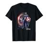 Marvel Year of the Shield Captain America Standing Poster T-Shirt