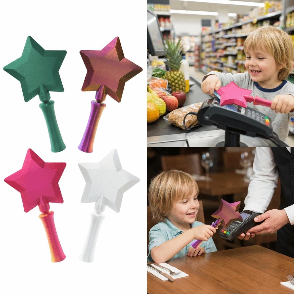 Creative Contactless Payment Sleeve Portable Star Magic Wand Holder  Gift for Girls