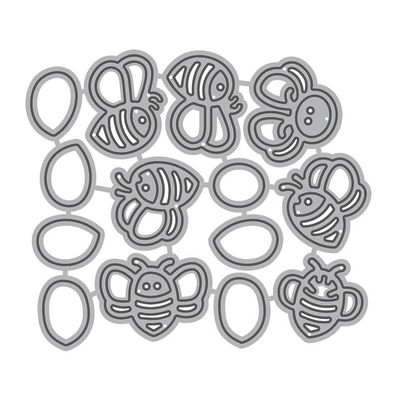 Забавные штампы для резки пчелиного яйца, металлический трафарет, сделай сам, скрапбукинг, альбом, бумажная карта, тиснение, ремесленный декор, художественная высечка, игра