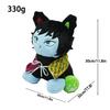Demon Slayer Kimetsu No Yaiba Giyuu Tomioka Cat Plushie With Pp Cotton Filling For Collectors And Kids