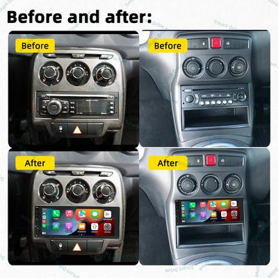 1 Din Carplay экран для Citroen C3 Picasso Tendance 2009-2017 1din Android радио стерео автомобильное мультимедийное головное устройство автомагнитола GPS