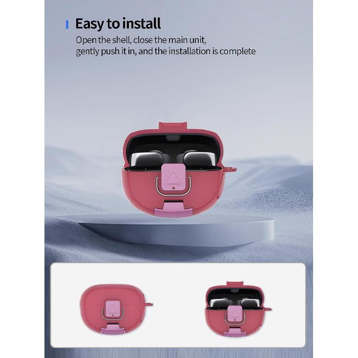 Compatible with Bose Ultra Open Earbuds Open-Ear True Wireless Earbuds,UYRUREL Full Body Shockproof Protective Integrated Switch Protective