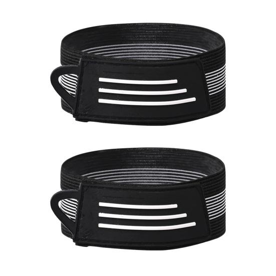 2Pcs Elastic Bike Ankle Leg Wrap Cycling Safety Bind Pants Bands Extra Wide Stretchable Secure Ankle Strap for Cycling Jogging Camping Running