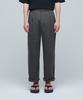 MUSINSA STANDARD Cotton Linen Two-Tuck Wide Pants [Gunmetal]