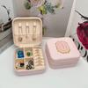 Mini Jewelry Storage Box Bridesmaid Gift Ideas Travel Jewelry Case Initial Letter with Name Birthday Party Box Mother's Day Gift
