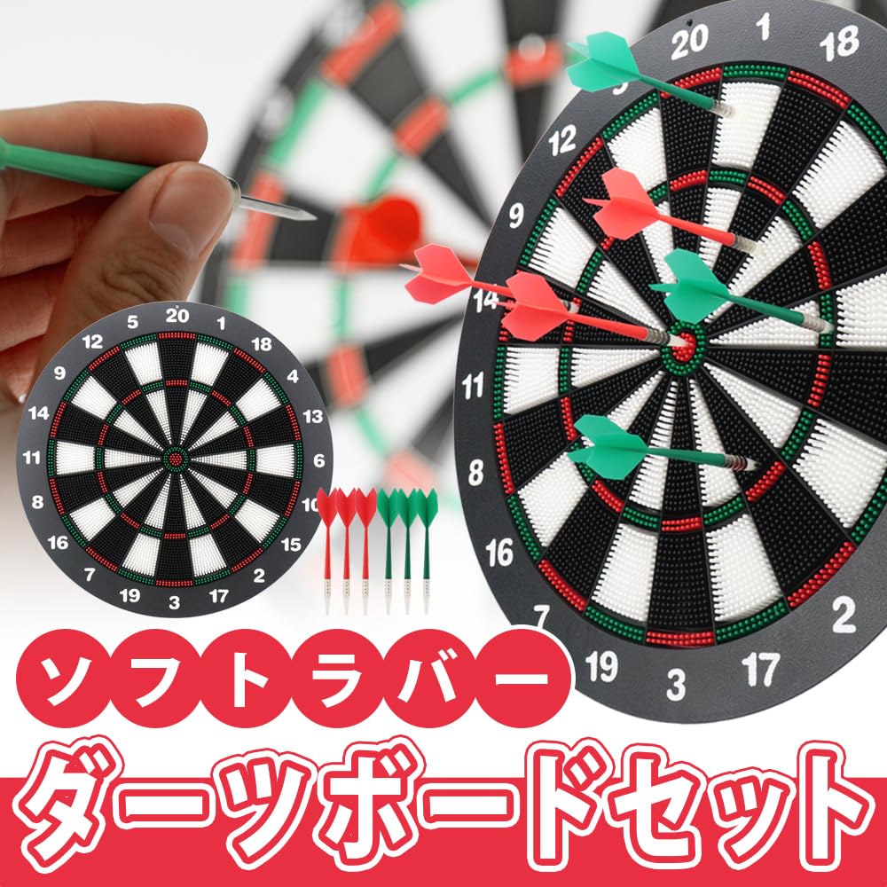 manekinext Home Dartboard Set Injury Soft Indoor Home (Wall-mounted/Tabletop, Prevention, Heads, Play, Gift, Party, Self-Practice)