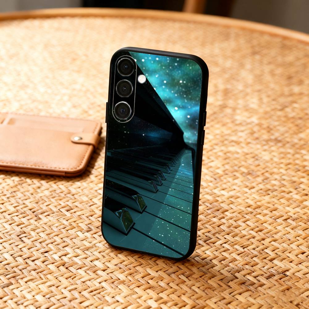 Чехол для телефона P-Piano Vibe для Samsung A73,72,71,A52,51,40,41,A22,A32,31,A13, Мягкий черный корпус