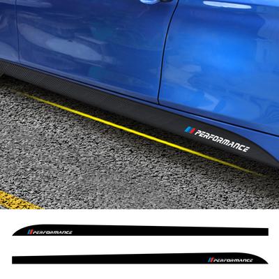 Для BMW F30 F31 F32 F33 F22 F23 F15 F85 F10 E60 E61 G30 E90 M Performance наклейки с логотипом, боковая юбка, виниловый тюнинг
