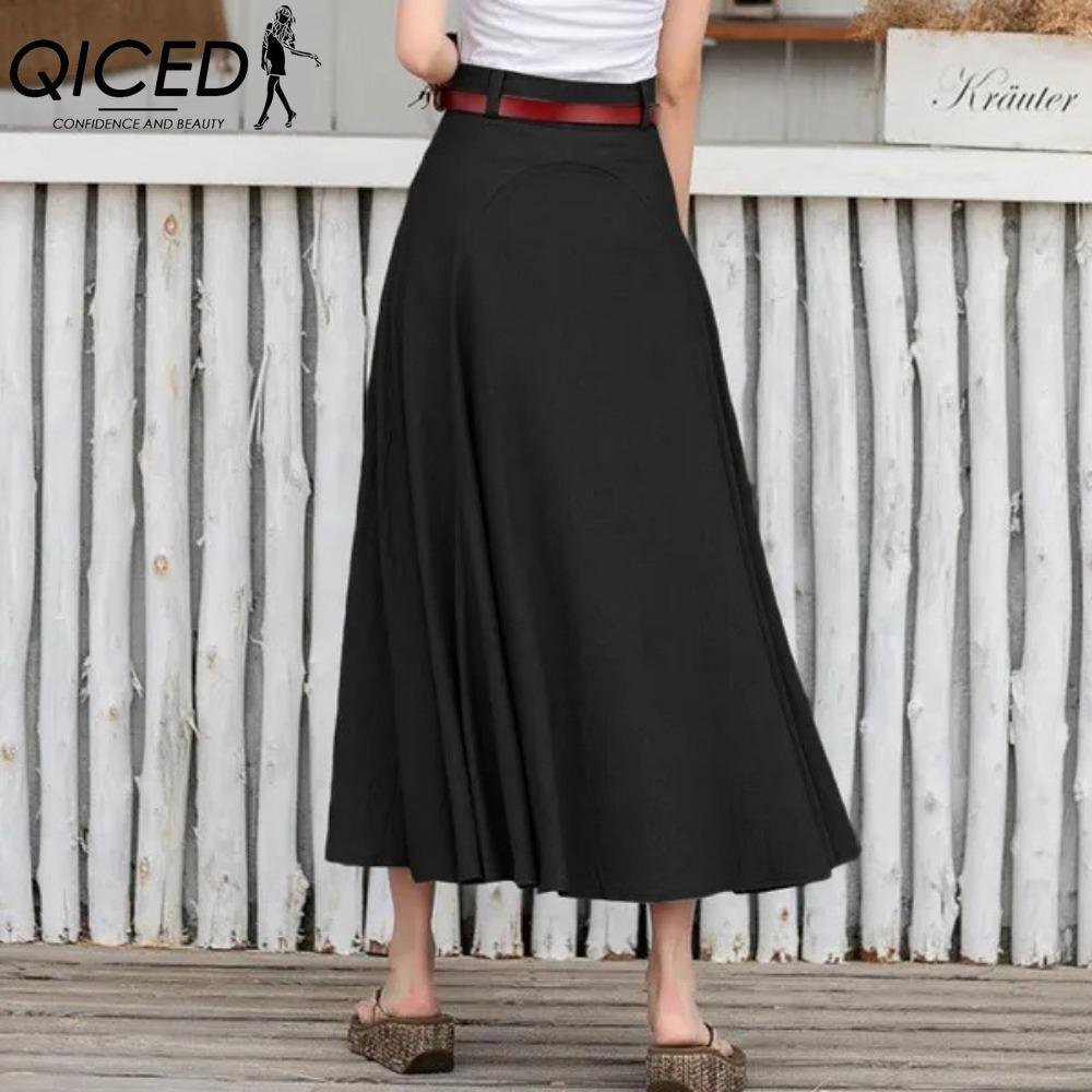 QICED Женская модная повседневная летняя весенняя юбка