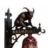 Колотушка для двери Крампуса Декоративный Хэллоуинский дверной молоток Водонепроницаемый Готический дверной молоток для крыльца Сада Темный Домашний Декор