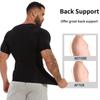 Мужская утягивающая футболка Body Shaper, утягивающий жилет, компрессионный базовый слой, облегающее мышечное белье с коротким рукавом