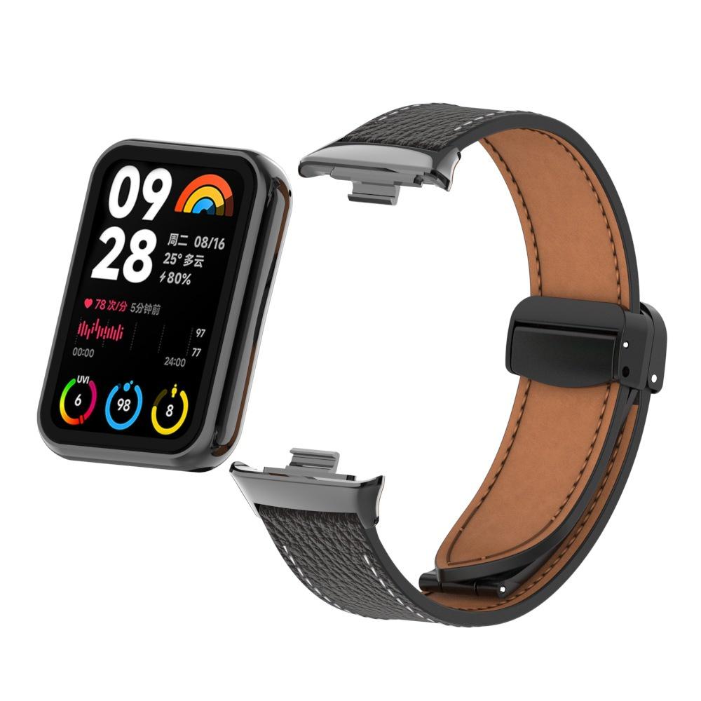 Кожаный сменный браслет с магнитным ремешком для Xiaomi Band 8 Pro, аксессуары для Miband 8 Pro