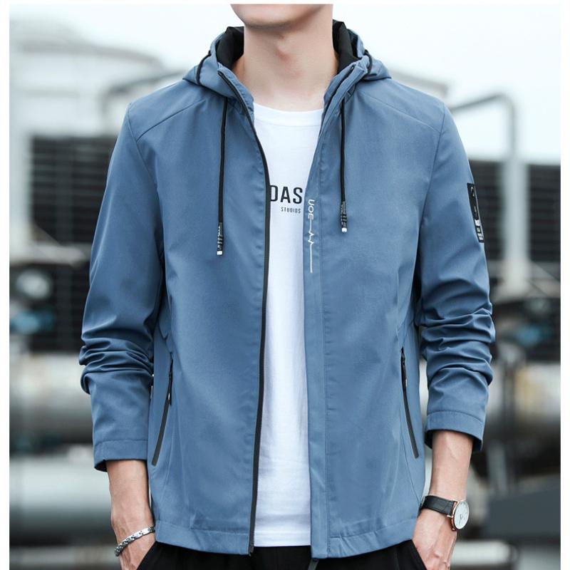 Мужская весенне-летняя тонкая секция бренда Tide, модная повседневная спортивная ветрозащитная одежда для пар с капюшоном