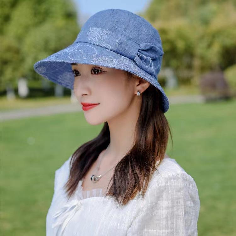 Шляпа женская летняя панама женская дышащая шляпа от солнца шляпа для среднего возраста шляпа для улицы складная шляпа осенняя шляпа-ведро