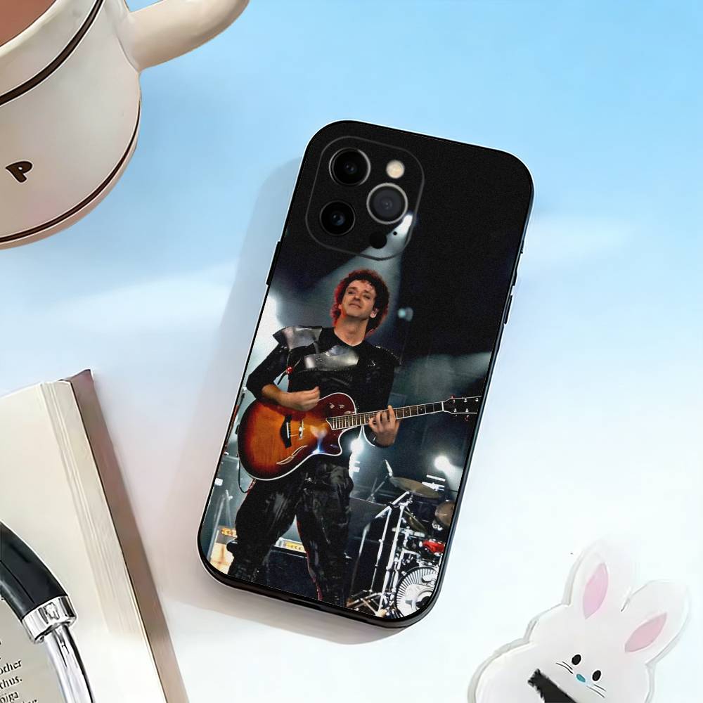 Чехол для телефона S-Singer Gustavo Cerati для iPhone 17, 16, 15, 14, 13, 12, 11 Plus, Pro Max, Другие Мягкий Черный Чехол