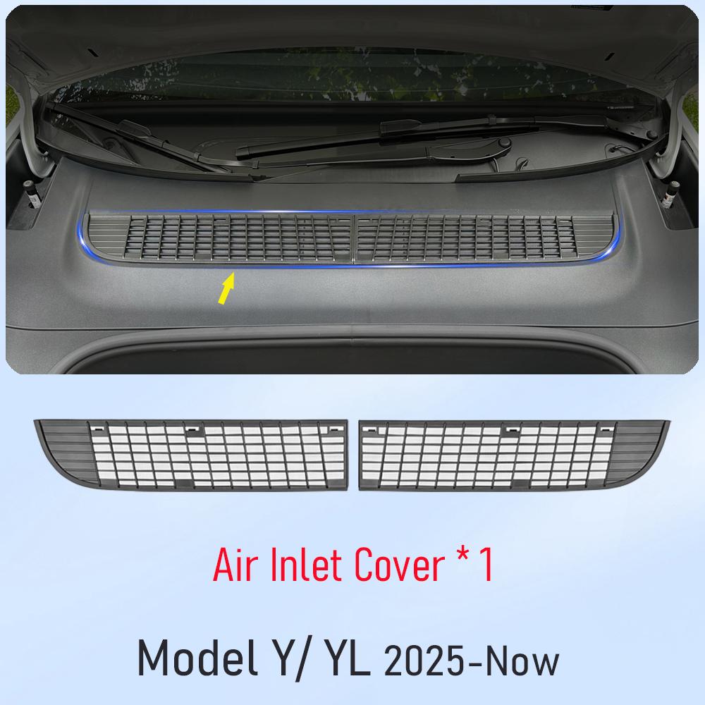 Grille Mesh Inserts for 2025 2026 Tesla Model Y YL Juniper Front Air Inlet Intake Vent Grill Cover Model Y Premium Accessories