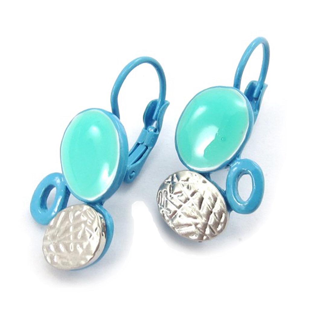 NOA [K0220] — Дизайнерские серьги «Сисси» с бирюзой