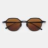 MATTEPUZ MP-09 TITANIUM BROWN SUNGLASS BLACK