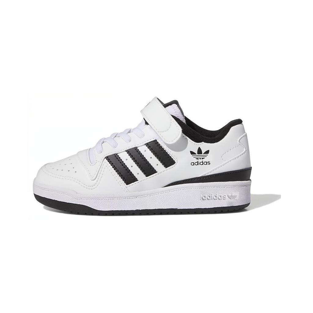 adidas Forum Low J White Black Детские кроссовки Cloud-White Core-Black IF2651