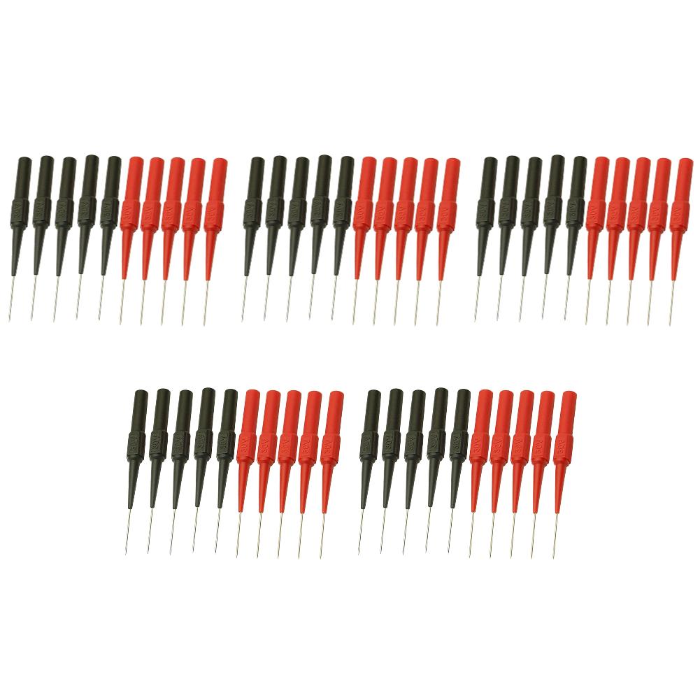 100-10 шт. Игла для прокола изоляции Штырь Чувствительный Мультиметр Игла-щуп для прокола Измерительный прибор Автомобильный инструмент для бананового штекера